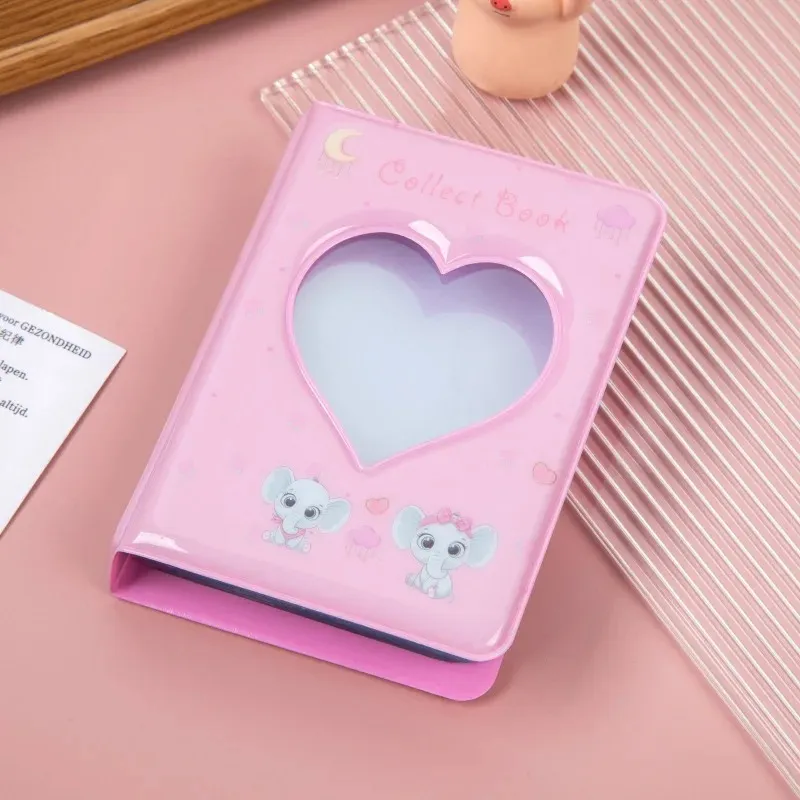 3 Inch Kpop Card Binder Photo Album Butterfly Love Hollow 40 Pockets Name Card Book Photo Fans Album Card Photocard Card ID Hold