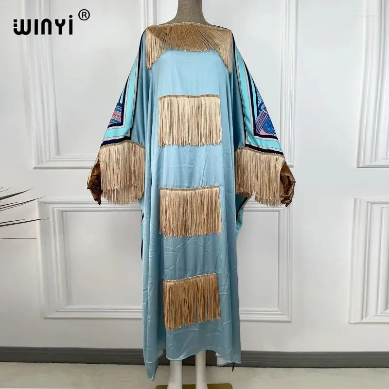 Vestidos casuais 2024 WINYI AFRICANO BOHO DRESSO COLA MACHI PRIMA