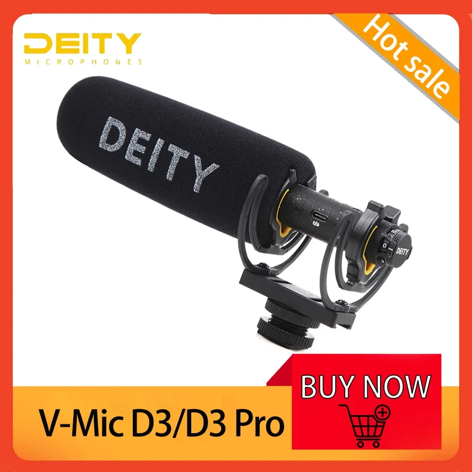 Microphones Deity VMic D3/D3 Pro Condenser Recording Microphone for DSLR Oncamera Supercardioid方向ショットガンマイク