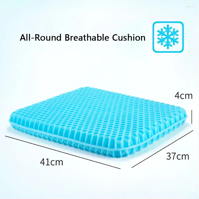 Pillow Car Summer Honeycomb Gel Cooling Pad Four Seasons Universal Seat Silicone Breathable