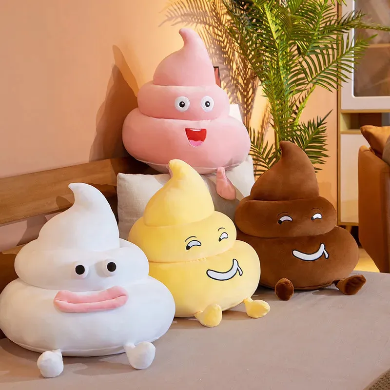 Nice 25 cm/35/45 cm Funny Poop Plashhie Toys Simulazione Feeces cuscinetto cuscinetto di divano creativo peluche doni di compleanno interessanti 240329