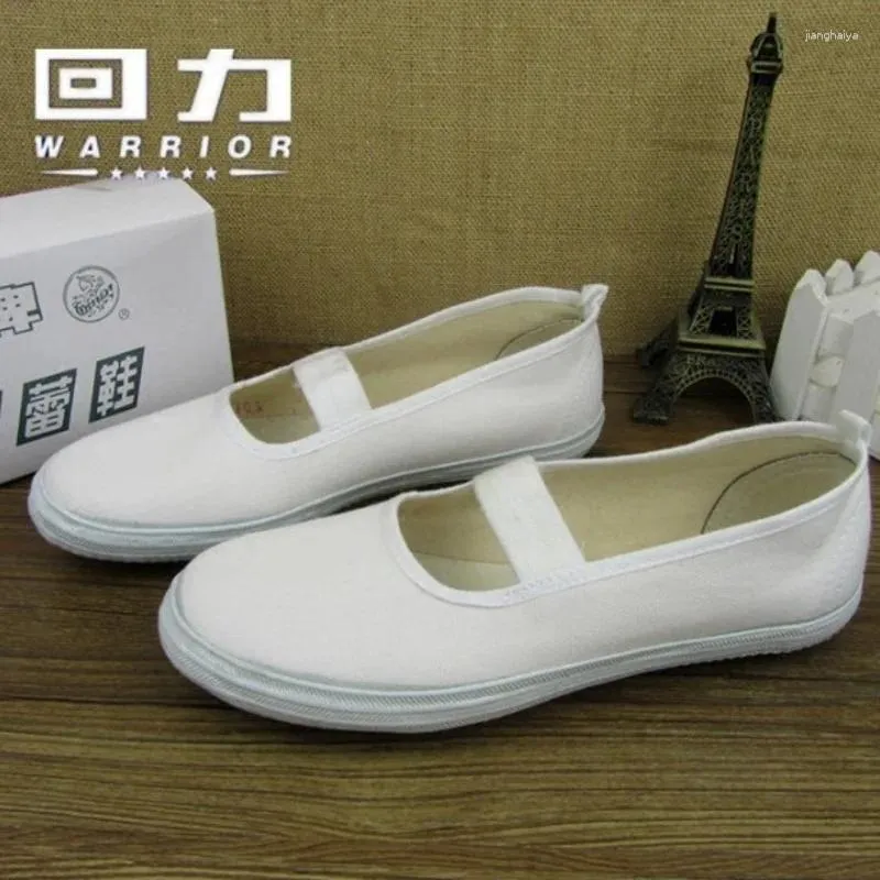 Dance Shoes Soft Breathable Canvas White Gymnastics Ballet Children Aerobics Art Ballroom Accessories Girls Footwear