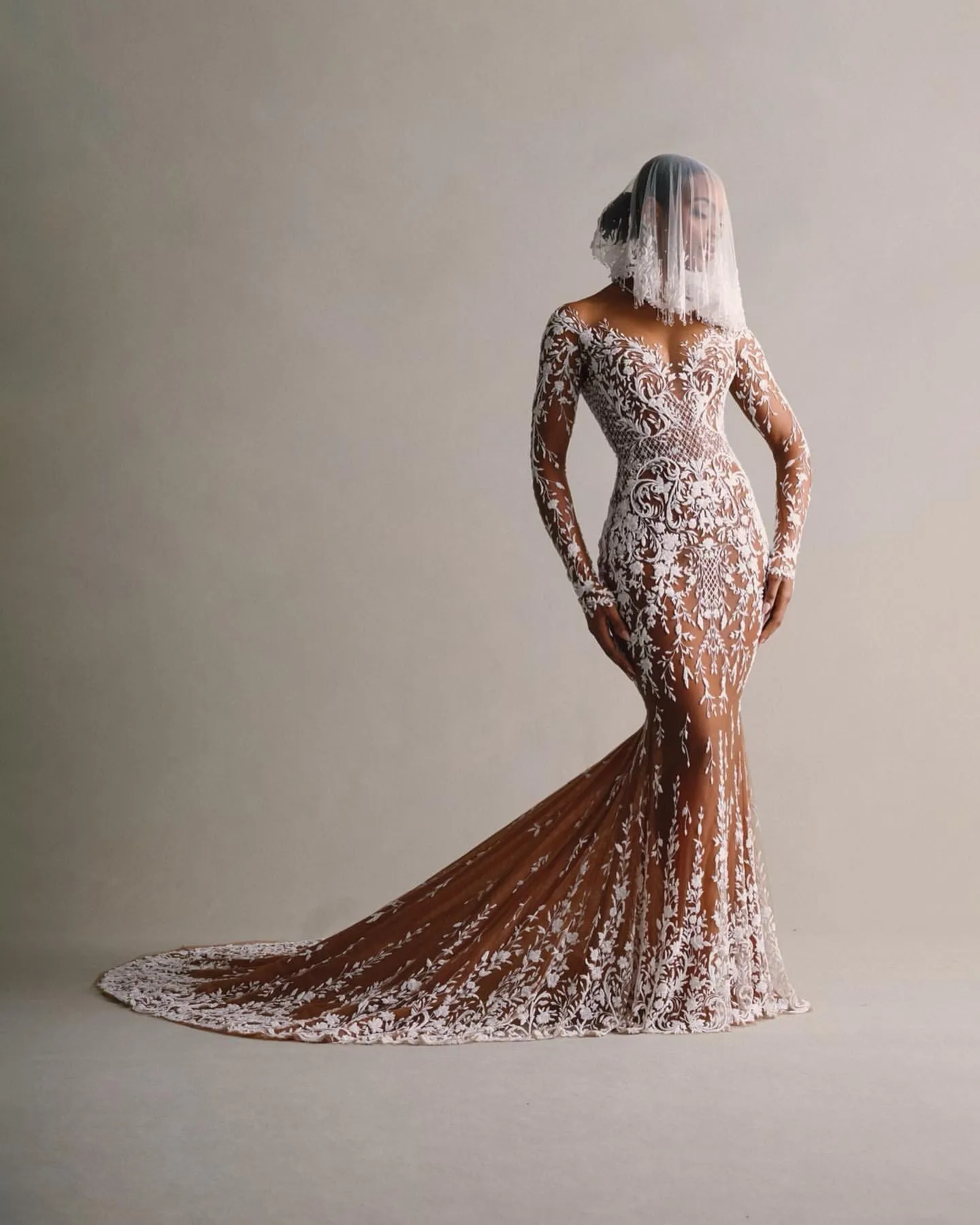 brown long dress wedding Élysée
