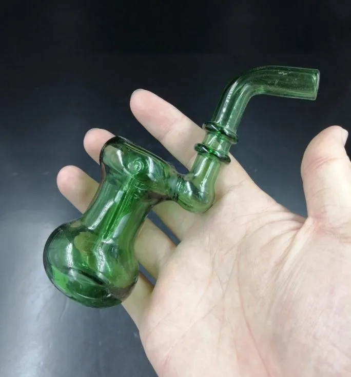 Pipe de résine de dessin vert drôle Filtre à main Pipes de tabac à main