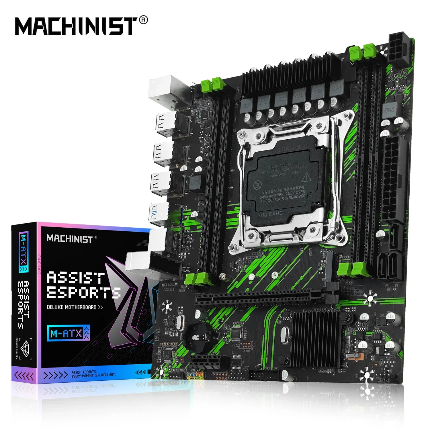 Machinist X99 PR9 Motherboard Support LGA 20113 Intel Xeon E5 V3 V4 CPU DDR4 RAM SATANVME M2 SLOT 240326