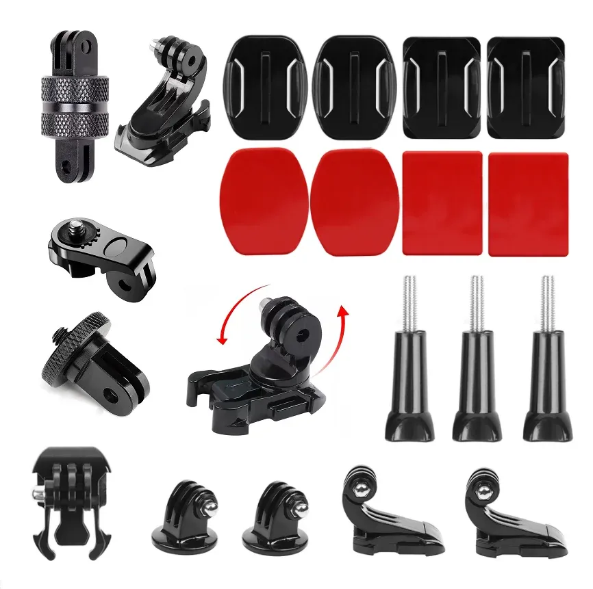 Accessories Action Camera Accessories Set for Gopro Hero 9 8 7 5 4 for Sjcam Osmo Yi 4k Eken Base Mount Accessory