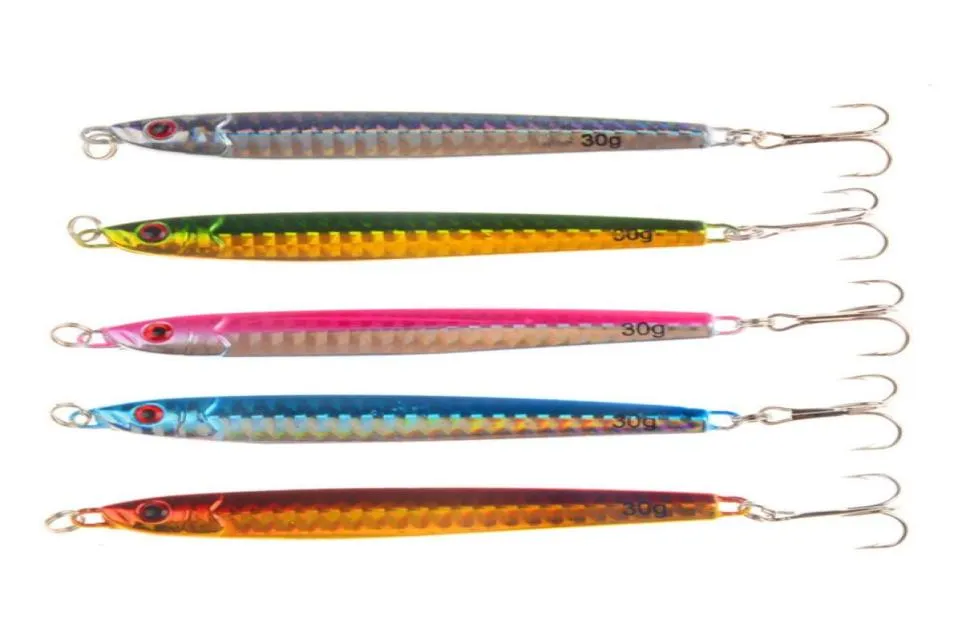 Colorful Laser Jigs Iron baitcasting 9cm 30g Deep Diving Artificial Metal Spinnerbaits Swimming Depth 1236m75049086279359