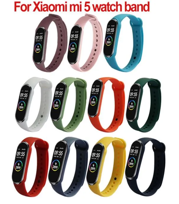 Roze vervangingsbanden voor Xiaomi Mi Band5wristband Bracelet Watchband voor Xiomi Miband Band MI Band 5 Polsbandjes Accessoires7007695