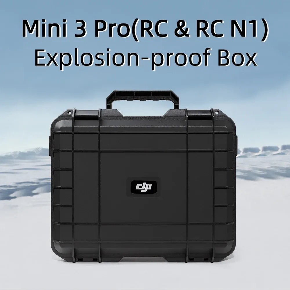 Drönare DJI Mini 3 Pro Storage Box Explosion Proof Box Waterproof Hard Shell Safety EVA SUCKSOFT SÄKERHET Ny produkt