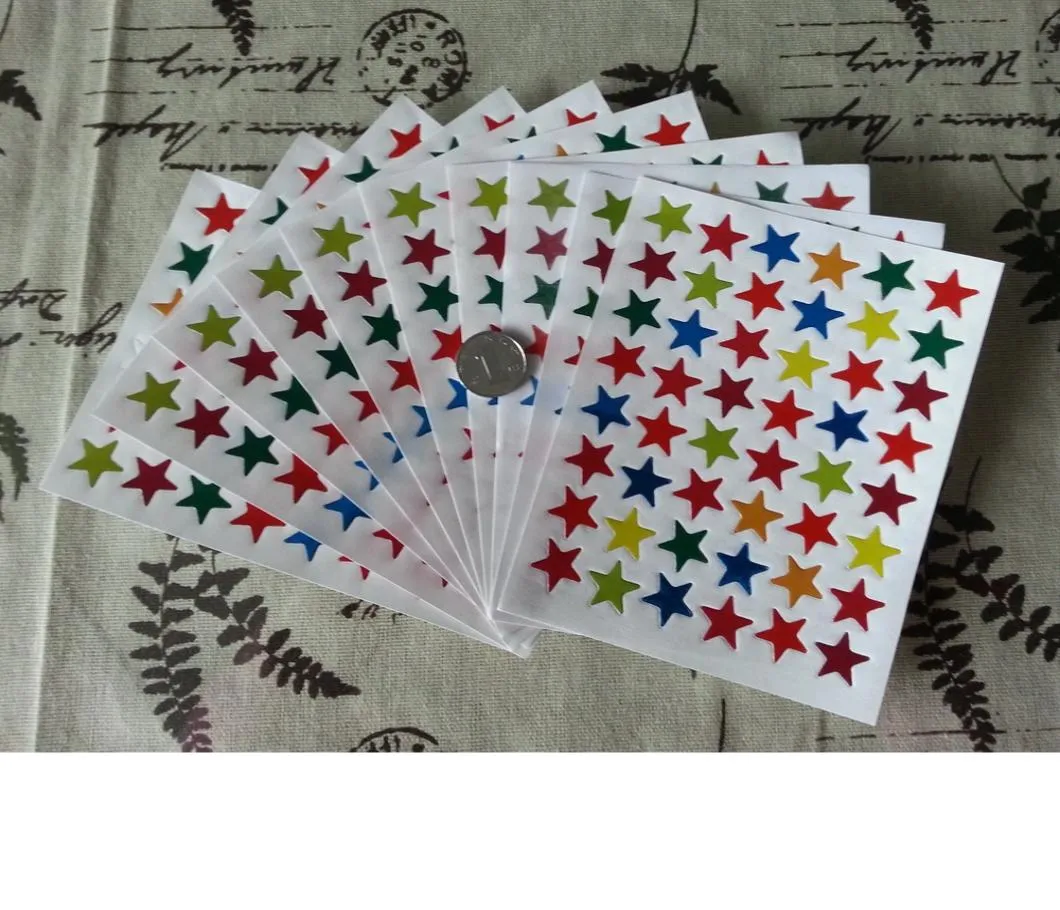 Belöning klistermärken stjärna marknadsföring gåva 9.8x12.5 cm lärar klistermärken för studenter5011327