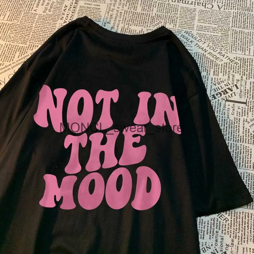 Мужские футболки не в Mood Street Mens and Women Fashion Fashion Ship Hip Hop Extra Lize Clothing Cotte Crewneck Summer H240408