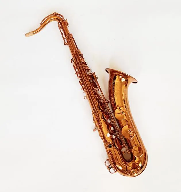 Klassiek Mark6 Tenorsaxofoon Hoogwaardige koperen Koffie Goud Woodwind Instrument Shell Keys Tenorsaxofoon met accessoires8058997