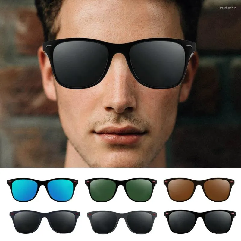 Outdoor Eyewear Polarized Sunglasses UV400 Sports Glasses Anti Glare Round Sun Lightweight Driving Shades For Men