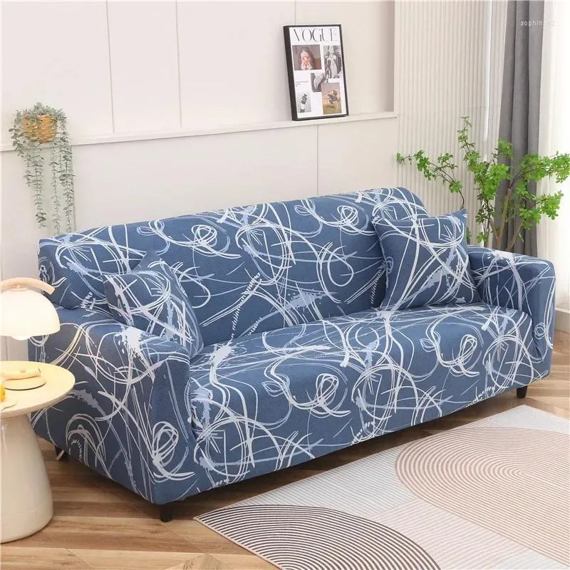 Chair Covers Stretch Floral Couch Cover Sofa Washable Furniture Protector For Dogs Corner Skirt 1/2/3/4 Seater Slipcovers