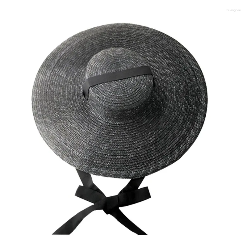 Berets Summer Femme Girl Hat Fisherman Outdoor Wide Brim Straw tissage