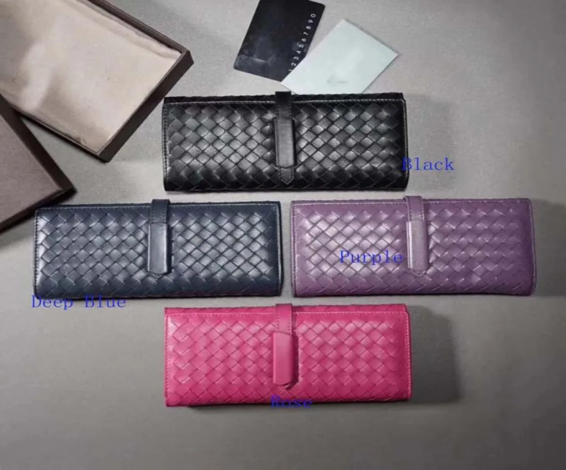 New High Quality Long Continental Wallet Crafted Lambskin Leather Women039s Walletdurable Calf Leather Bifold Wallet Fashion 1342467