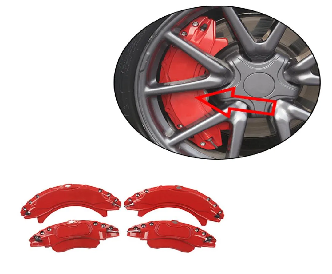 Tampa de pinça de freio de 4pcs para Tesla Modelo 3 y 172021 Acessórios de modificação de carros Capas de decoração de alumínio atlético 1819innch1413316