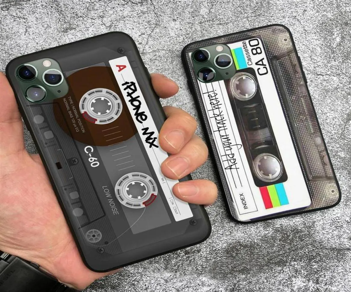 Vintage cassette tape retro -stijl hoesjes voor iPhone SE 6 6s 7 8 plus X XR XS 11 12 Pro Max zachte siliconen telefoonhoes cover shell28677311959