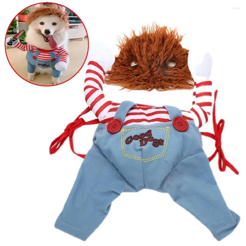 Costumi di gatto Halloween Dog Abbigliamento per cani da cane per animali domestici COSPLAY COMICA COME TENE UN CONTINO CHIFICE ABBIETTI