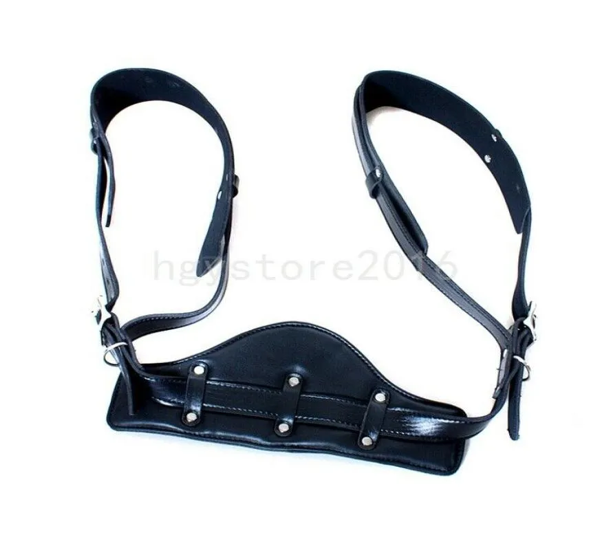 Bondage PU Leather Sex Aid Position Strap Portable Open Ben Lår manschetter Begränsning Sling A6756666128