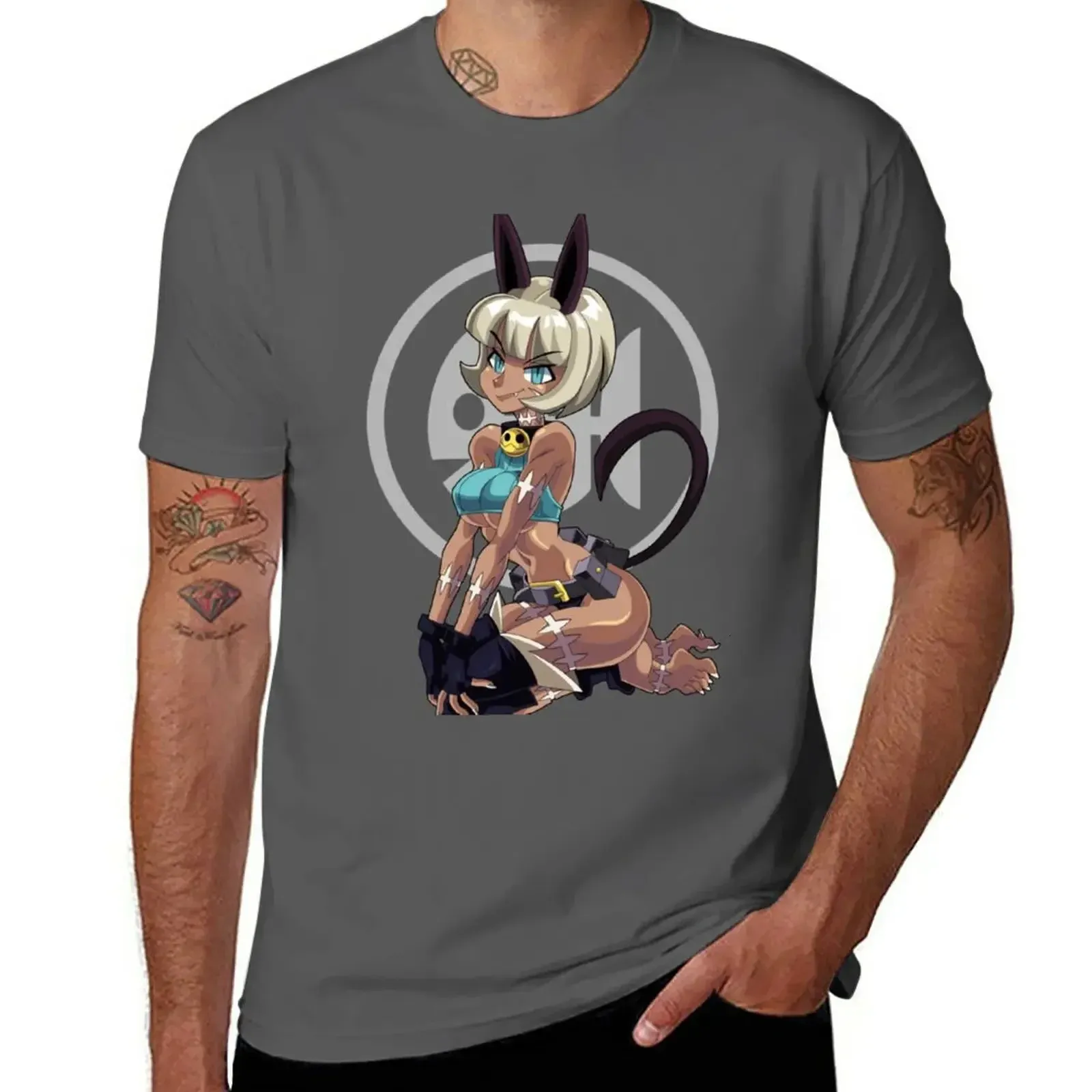 Skullgirls MS Fortune T -Shirt Schnelltrocknen für einen Jungen einfache Herren T -Shirts 240327
