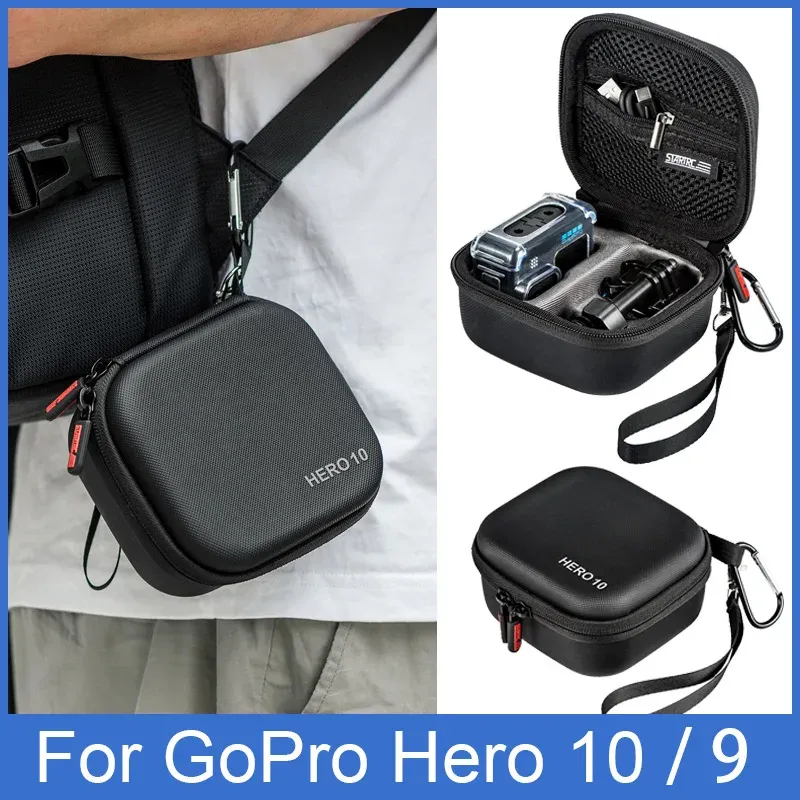 Kameror Vattentät fall för GoPro Hero 11 10 9 Portable Storage Bag Sock Supering Case Box For Go Pro Hero 10/9 Camera Accessories