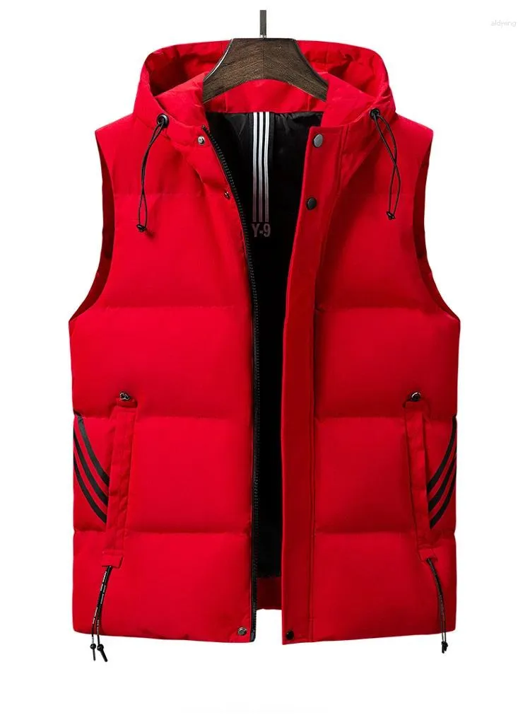 Men's Vests Winter Cotton Vest Thick Jacket Outdoor Sports Leisure Coat