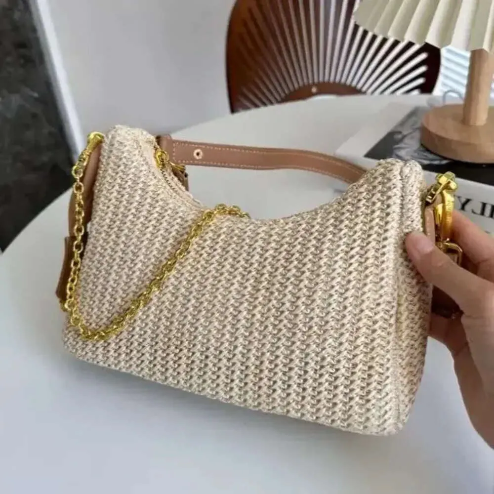 Designer Bag S Handbags Womens Crossbody Bags Woven Straw Handbag Chain Crossbody Beach Tote Shoulder Bag Fashion Embroidery Clutch Chains M1