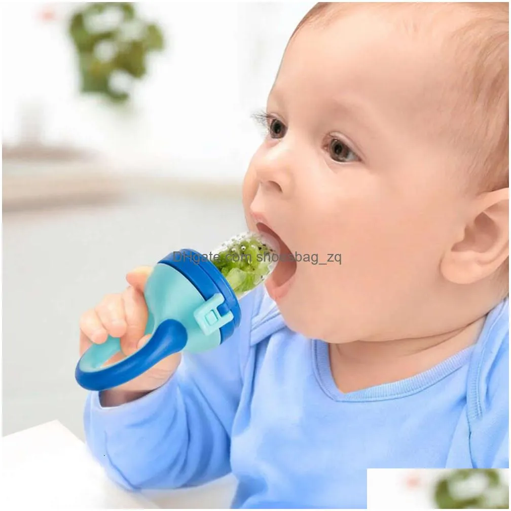 Bebek şişeleri yeni emzik besleyici güvenlik sile ve sebze ısırığı çantası meyve gıda besleme takviyesi duble dağıtım çocukları annelik dhrqx