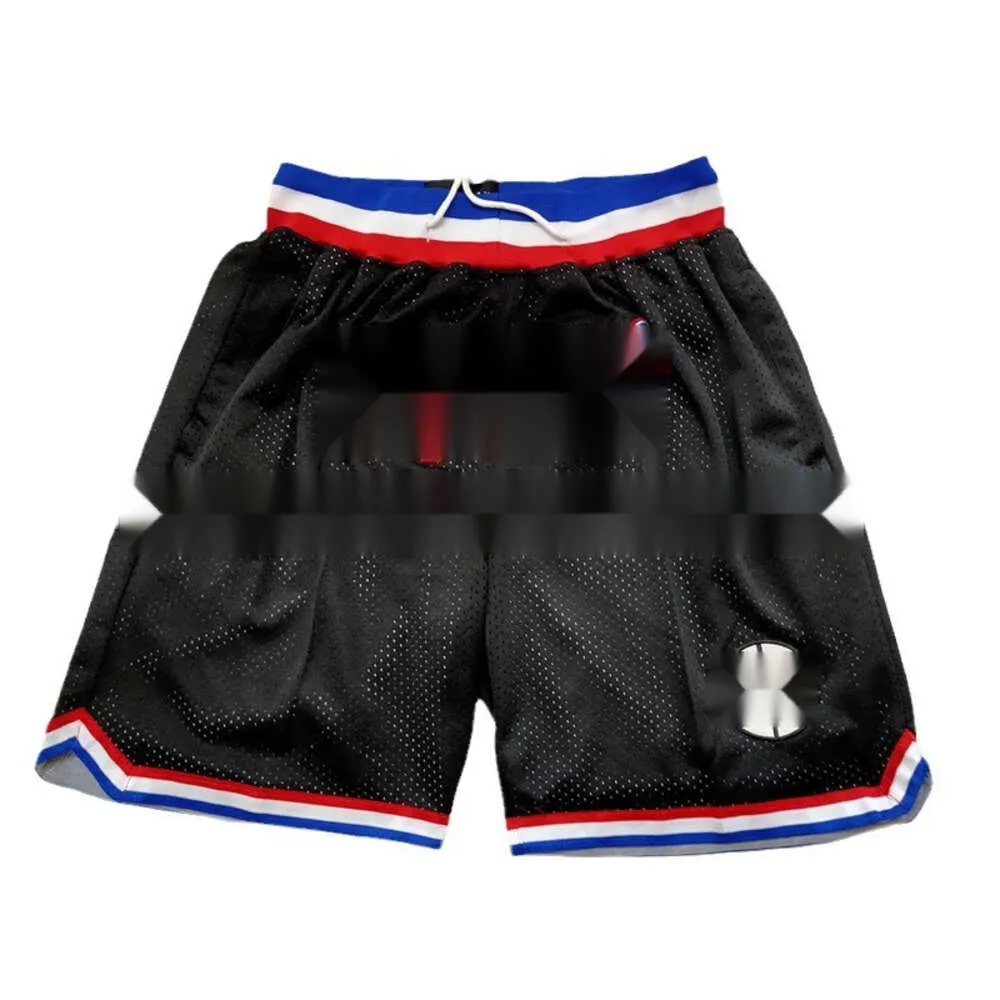 Clippers Jersey American George Leonard Black Pocket Ball Basketball Pants Men S Sports Shorts ports horts