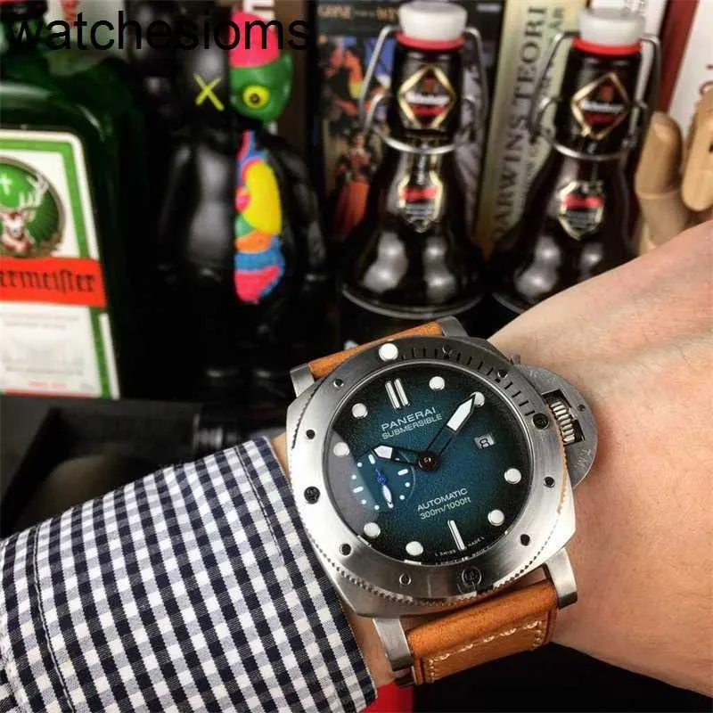 Panerass Watch Luxury Designer Mens for Mechanical Swiss Automatic Sapphire Mirror 47mm 13 mm Brand de montre en caoutchouc importé Italie Sport 02ga Wristwatch