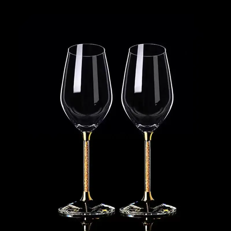 Premium gouden folie kristalglas wijn champagne bril voor drankjes whisky cup wijnglas originele cocktailset cups 240408