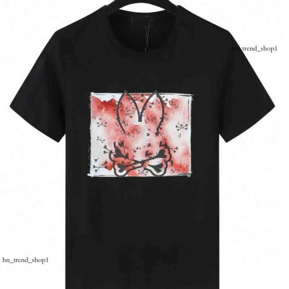 Märke mens t-shirts skalle kanin mönster topp bomull o-hals kort ärm t-shirt spöke kanin polo skjorta sommarmens tee lyxdesigner tshirts halva ärmar m-3xl 926