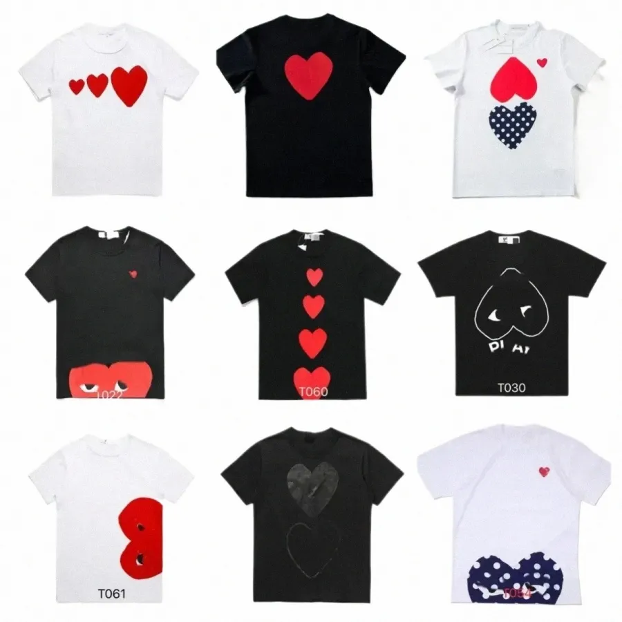 Brand Mens Play T-shirts Newest Mens Women Designer of Amri T Shirt Fi Men S Casual Tshirt Man Clothing Little Red Heart Chuan Kubao Ling 21jo# shirt