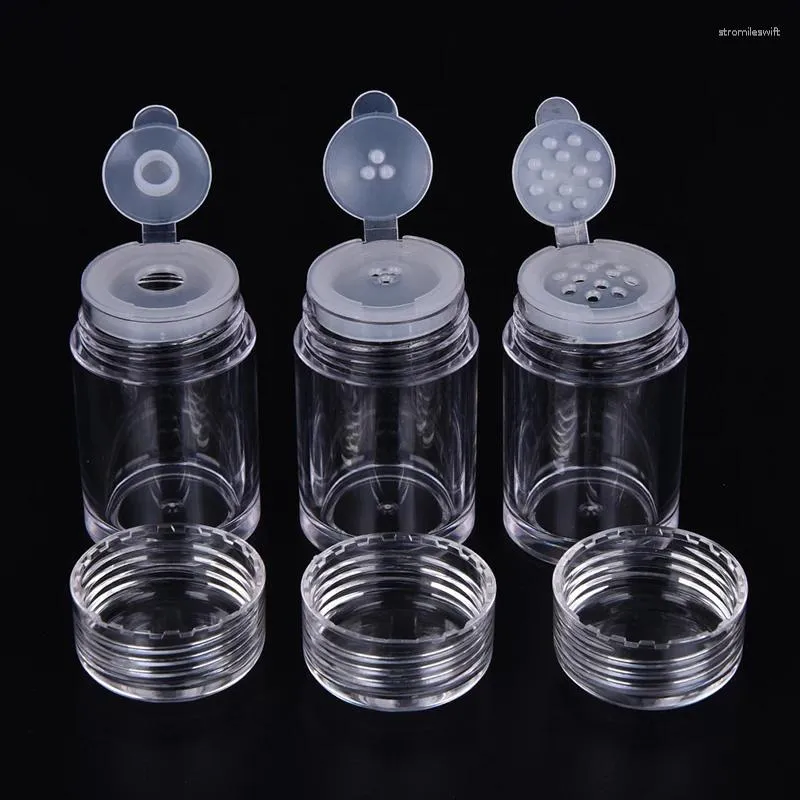 Flüssiger Seifenspender 1pc 10ml Empry Kosmetischer Sifter Lose Pulver Gläser Behälter Schraube Deckel DIY Make -up Küche Vorräte