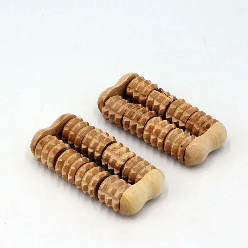 1pc Holzmassage Hand Fußkörper Roller Massagegeräte Heigh Quality Heißer Verkauf Massivholz All Körperbraun Körperentspannung