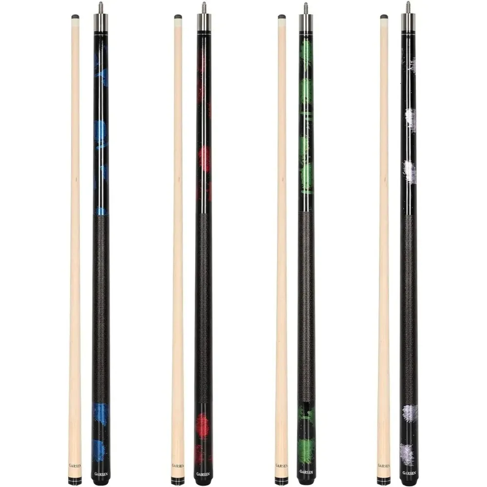 4 Stücke Pool Stick Cue 58 Zoll Billard House Bar 240325