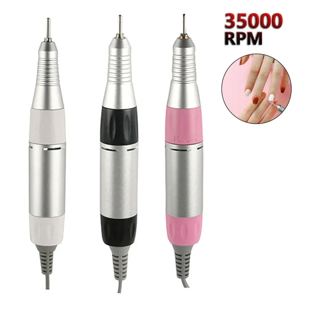 Boren elektrische nagelboormachine 35000 tpm roestvrij staal 202 HANDGANG ELEKTRISCHE MANICURE BOOP Accessoire Nail Art Tool 3 Kleurkeuze