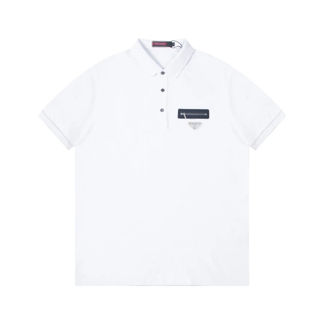 남자 폴로 여름 패션 캐주얼 티셔츠 디자이너 남자 고급 폴로 레터 인쇄 패션 폴로 #055
