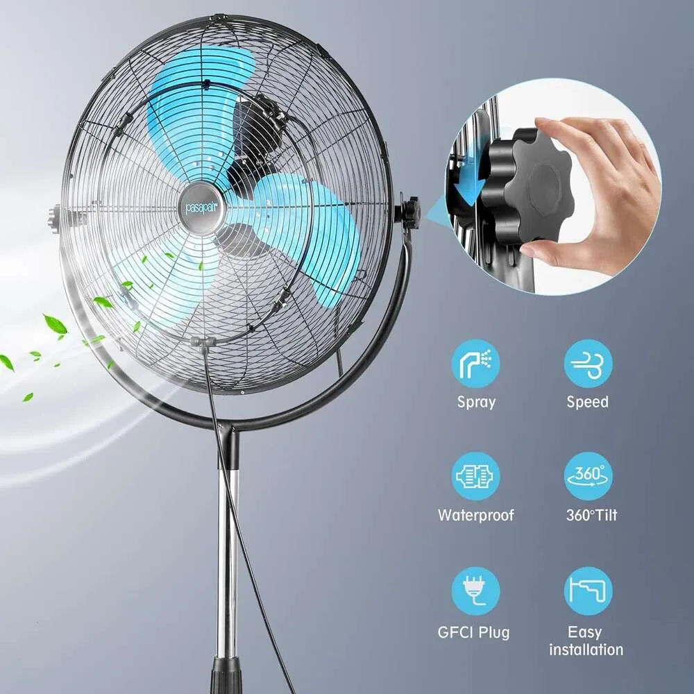 Heavy Duty Outdoor Misting Fan - 20 Inch High Velocity Pedestal Fan for  Patio, Workshop \u0026 Garage Cooling - Waterproof \u0026 Powerful from Dhgate  Electric Fans - price 317.98, image size:1000x1000