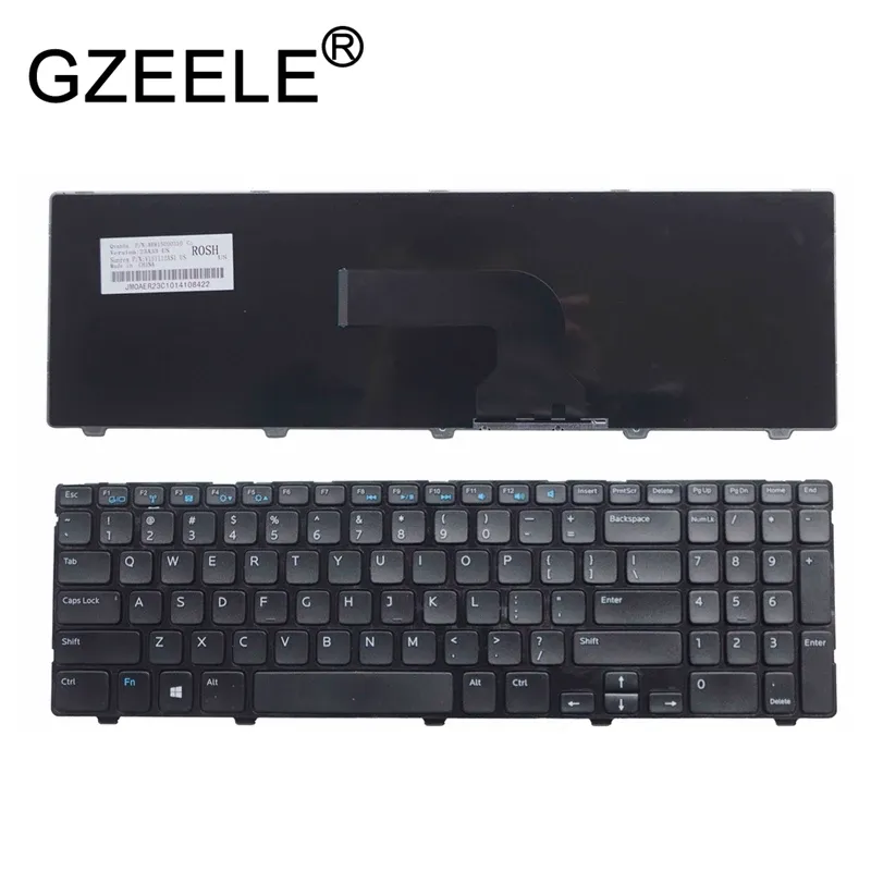 パネルgzeele PK130SZ1A00 V137325AS1 NSKLA0SC Keyboard for Dell Laptop / Notebook QWERTY US English