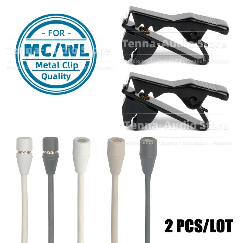 Accessories Crocodile Clasp Lavalier Microphone Cable Tie Clip On Line Cord Holder Clamp For SHURE MC50 MC51 MC WL 50 51 WL50 WL51 Lapel Mic