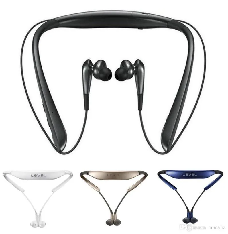 Samsung nivå u inear hörlurar trådlöst bluetooth headset collar buller avbrytande stöd a2dphsphfp för glaxy 8 s8plus6256833