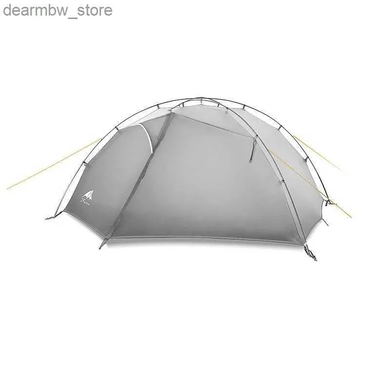 Tentes et abris à l'extérieur Personne double ultralier 15D Silicon En revêtement Bilayer Abroofroping and Windproof Camping Cross Tent L48 L48