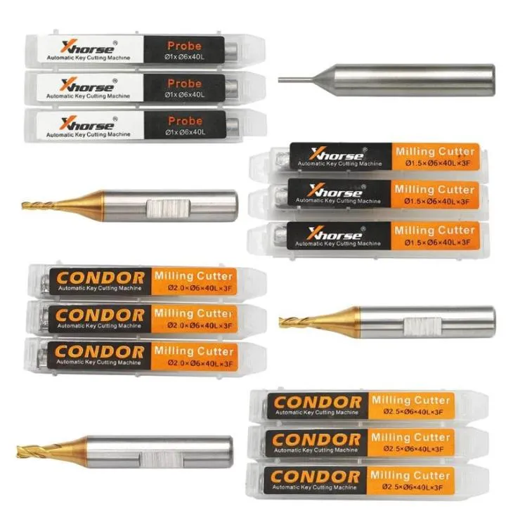 Diagnostisch gereedschap 10 mm 15 mm 20 mm 25 mm freessnijder sonde voor Xhorse Condor Mini Plus Dolphin XP005 XP007 Auto Key Cutting M1122209