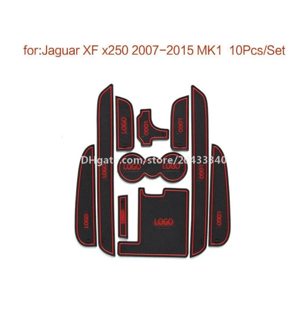 Car Gate Slot Pad Water Coaster Interior Nonslip Mats For Jaguar XF 200720152919817