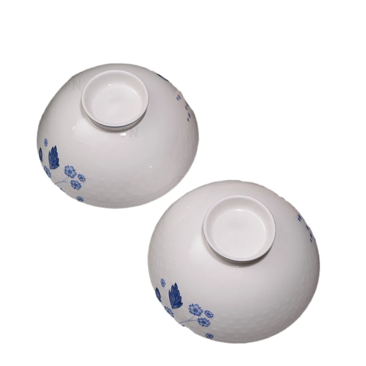 Designer Bowls Set Japanese Bone China Blue Strawberrys Bowl 2-Piece Bowls Trälåda Packning Rice Bowl Hushåll Partihandel