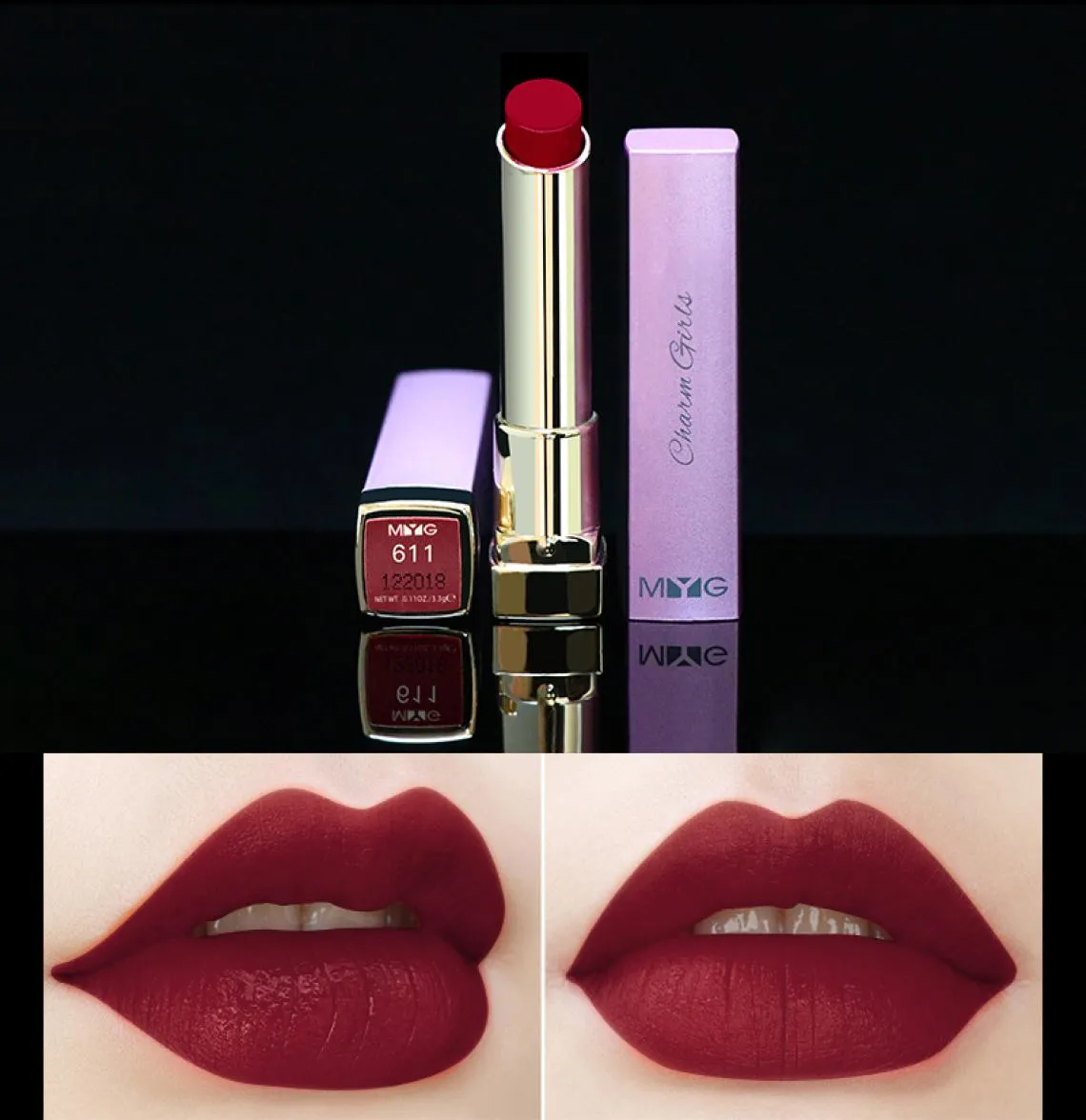 MyG Silk Soft Matte Lip Glaze est un lipstick Mattes Mattes non-FADADING