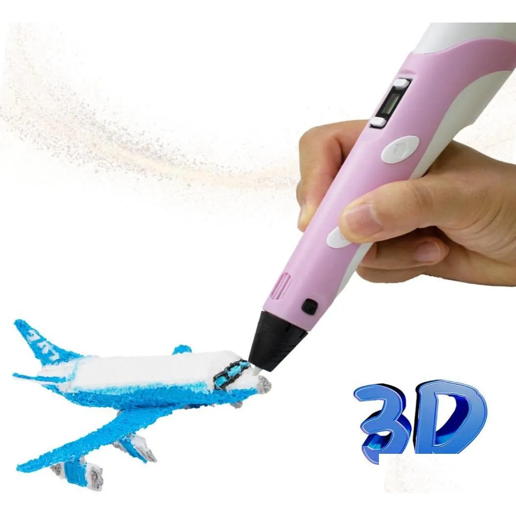 IMPRESSORES Epacket Pintura Treensional ITI Pen Printer Children039S Impressão 3D Intelligent DIY Educational Toy Gift8408158 Drop deliv