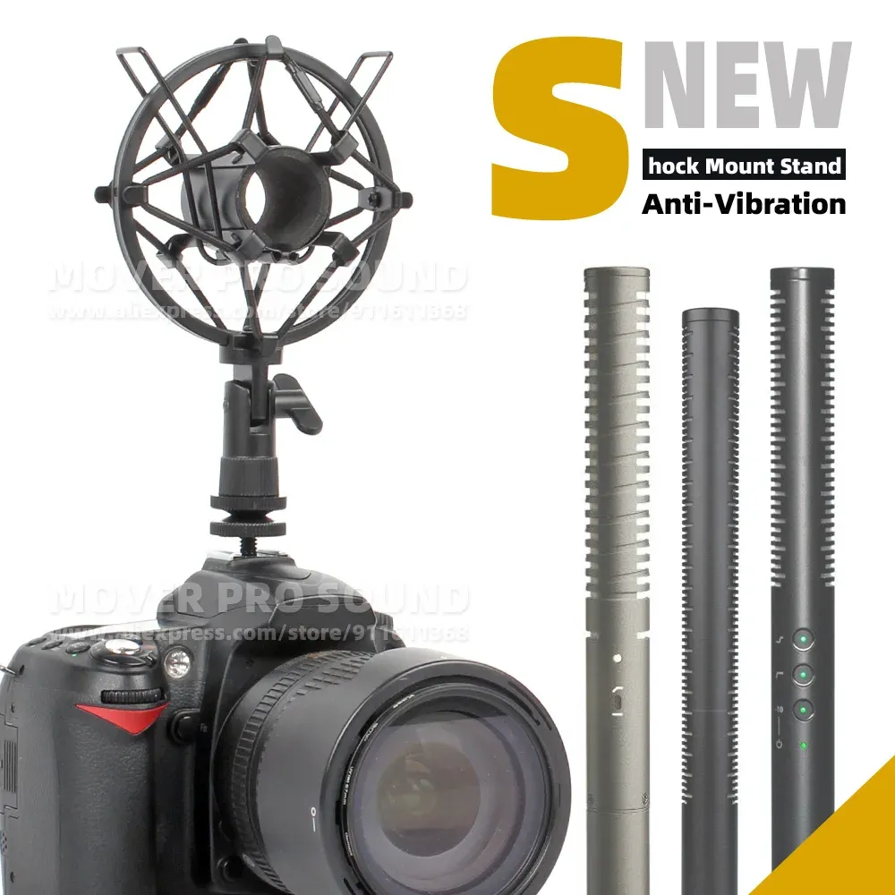 Accessori per cavalcate NTG2 NTG3 NTG4 NTG4 + NTG 2 3 4 + Shotgun sulla fotocamera DSLR Microfono Shock Sospensione Sospensione Clip Spider Mic Holder